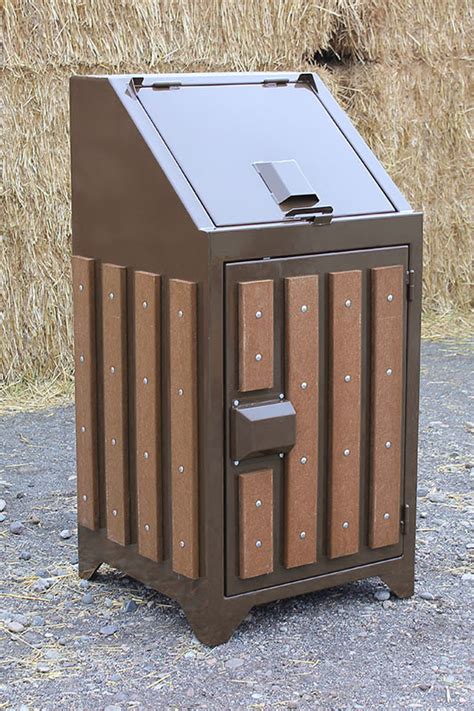 bear resistant outdoor trash cans